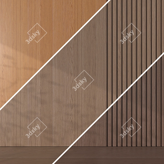 Oak Wood Texture Pack 083 3D model image 4