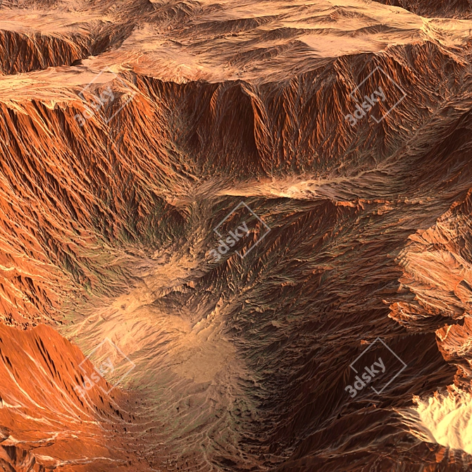 Canyon 3D Model Rendering 3D model image 1