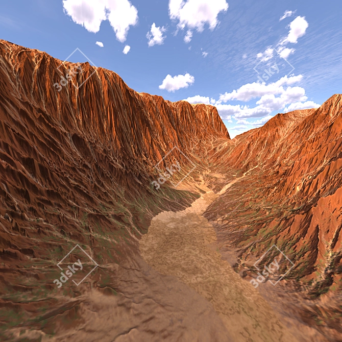 Canyon 3D Model Rendering 3D model image 4