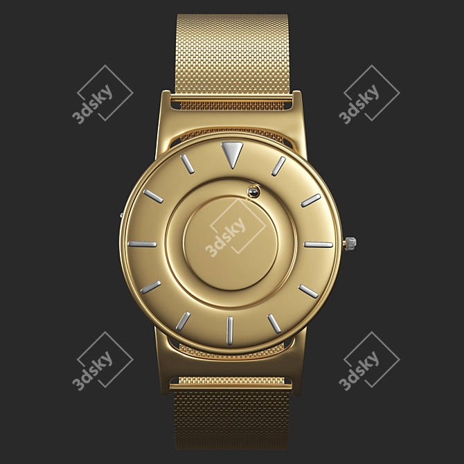 Magnetized Ball Bearings Wristwatch 3D model image 2