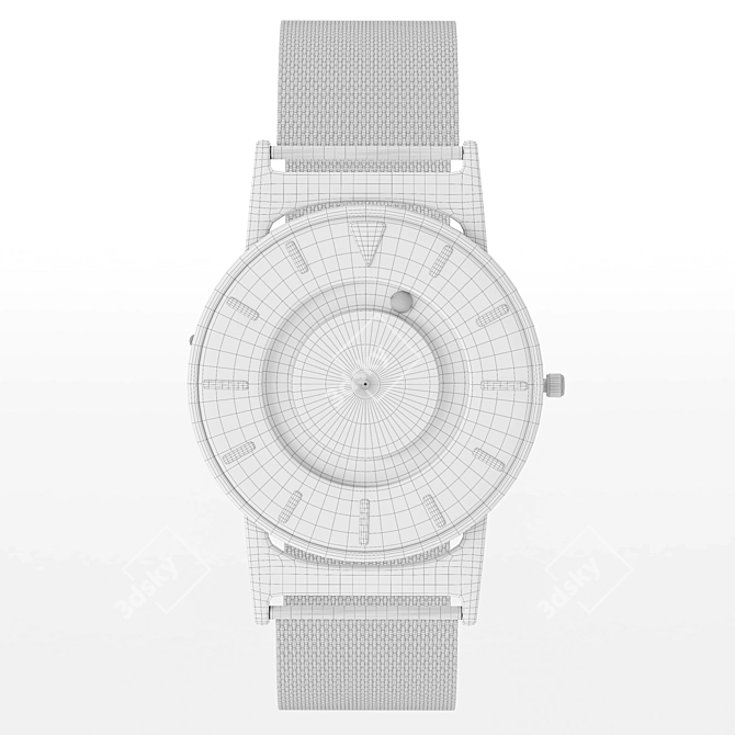 Magnetized Ball Bearings Wristwatch 3D model image 9