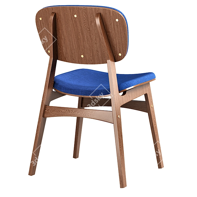Modern Sid Chair in Black 3D model image 3