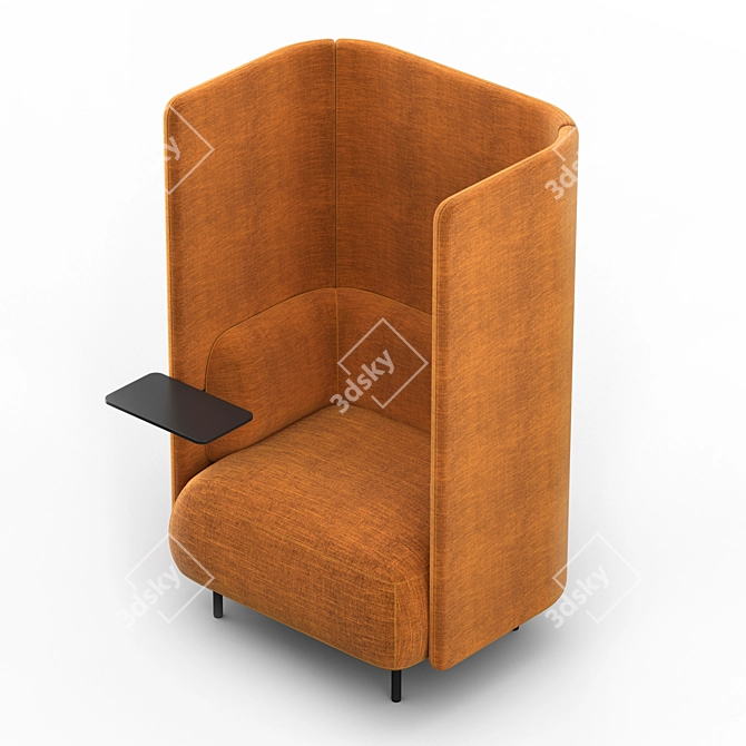 Ergonomic Office Chair Pedrali BuddyHub 3D model image 2