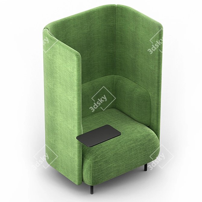 Ergonomic Office Chair Pedrali BuddyHub 3D model image 4