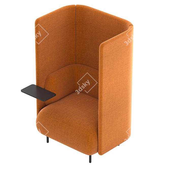 Ergonomic Office Chair Pedrali BuddyHub 3D model image 10