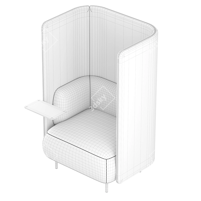 Ergonomic Office Chair Pedrali BuddyHub 3D model image 11