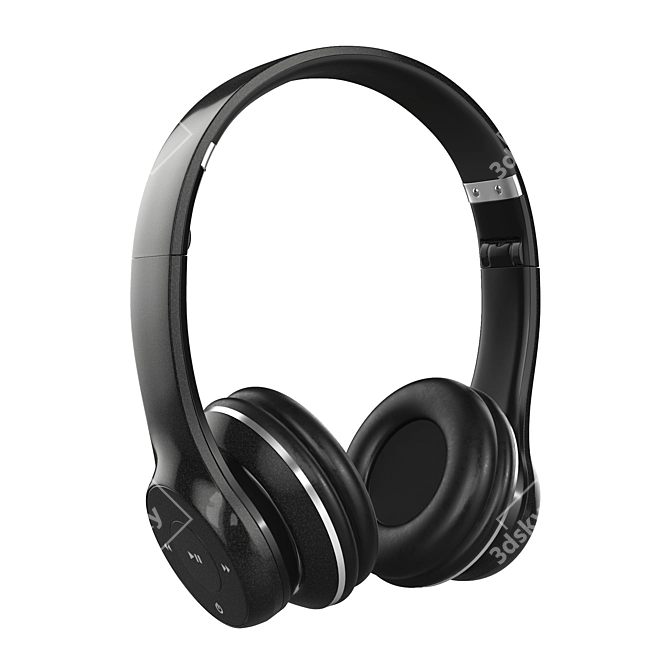 High-Quality Bluetooth Headphones 4K Textures 3D model image 3