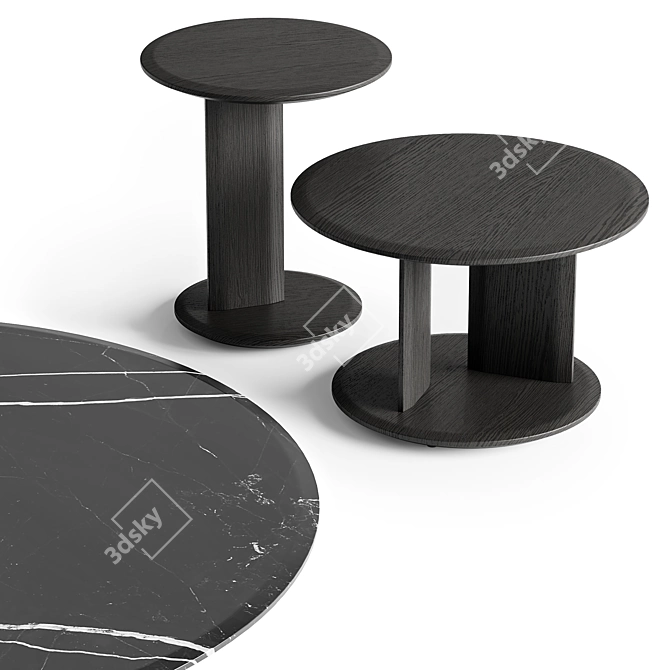 Sleek Poliform MUSH Coffee Tables 3D model image 3