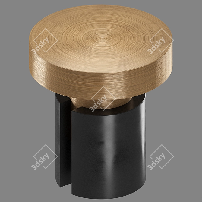 Modern Round Coffee Table Lalume 3D model image 2