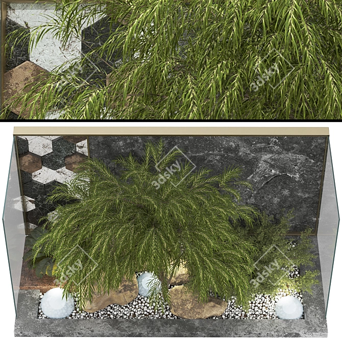 Decorative Garden Plant Collection Set 3D model image 6