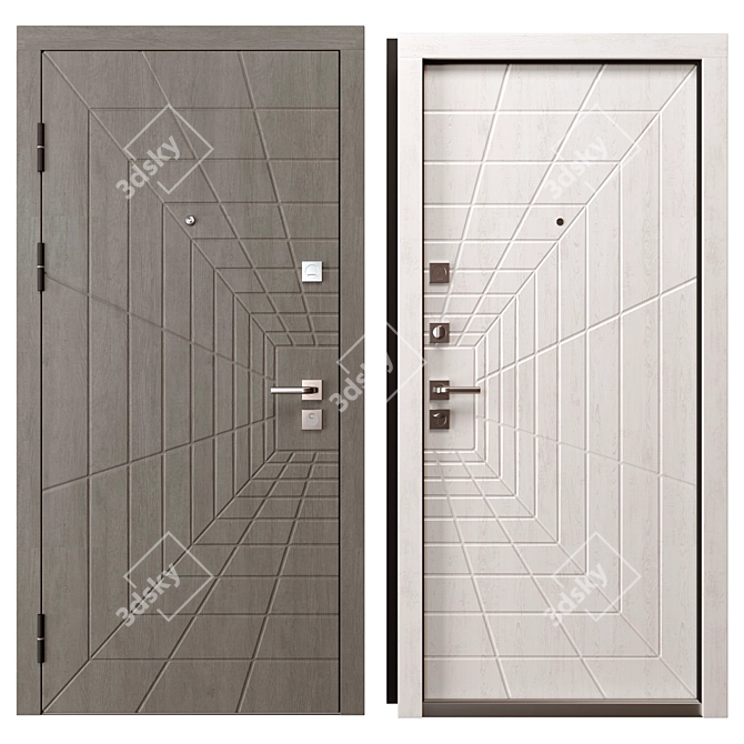 Matrix Bear Metal Door 3D model image 3