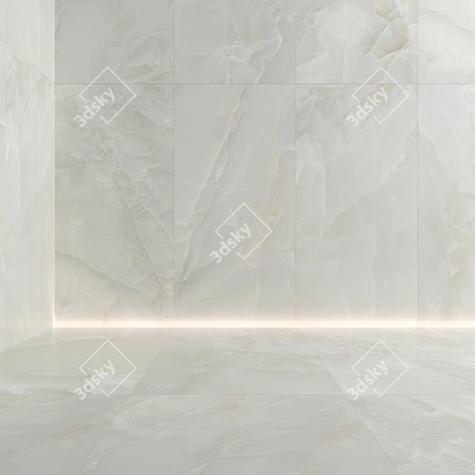 Marble Multi-Color Tile Set 3D model image 5