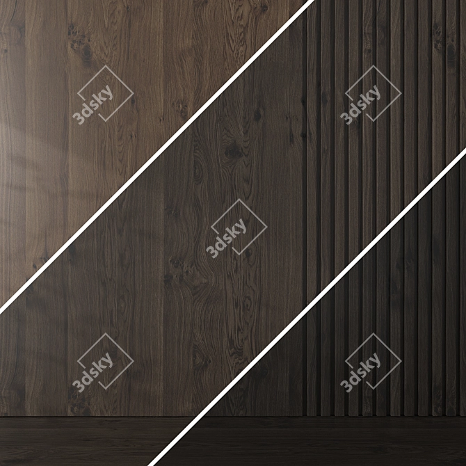  Seamless Oak Textures Pack 3D model image 5