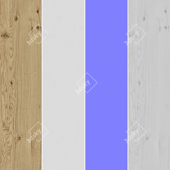  Seamless Oak Textures Pack 3D model image 6