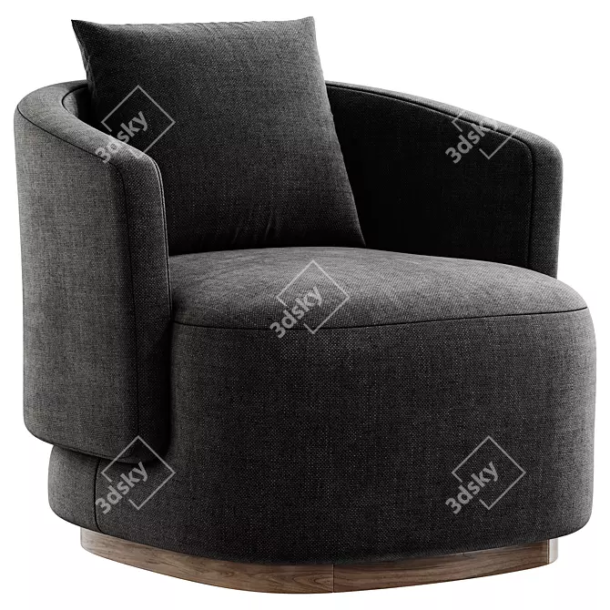 Modern Caspia Armchair Model Design 3D model image 2