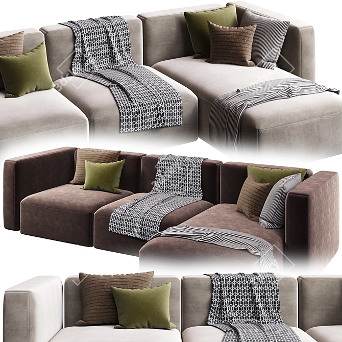 Corona Collection Sofa - 3Ds Max 3D model image 2