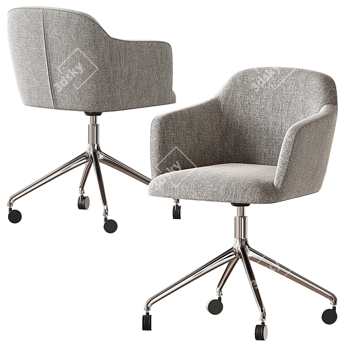 Sleek Mod RS Chair 3D model image 1