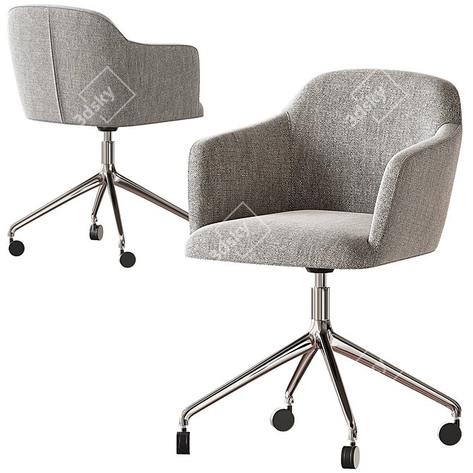 Sleek Mod RS Chair 3D model image 2