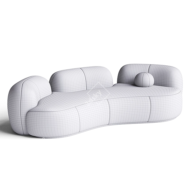 Modern XL Sofa TATEYAMA Design 3D model image 2