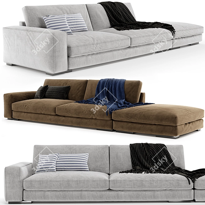 Holden Open End Sofa 3D	Model 3D model image 1
