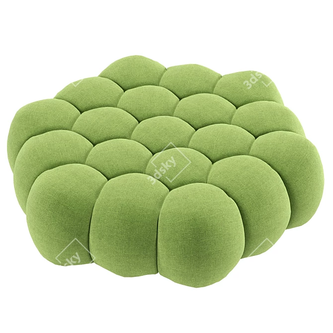 Luxury Fabric Bubble Pouf 3D model image 5