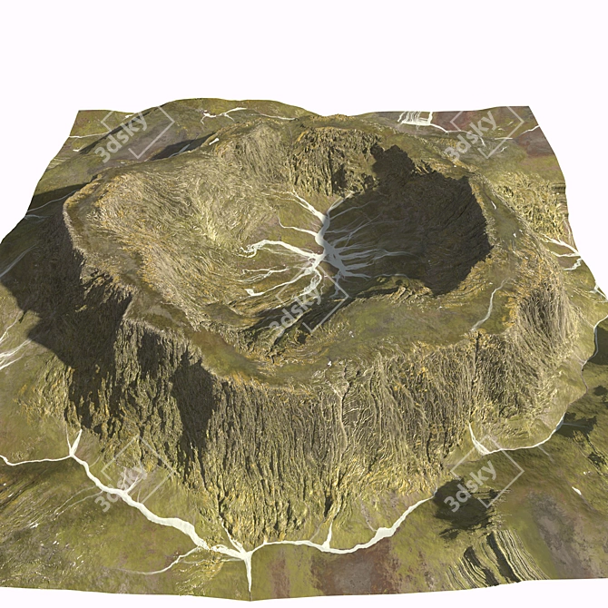 8K Real-Scale Mountain Model 3D model image 2