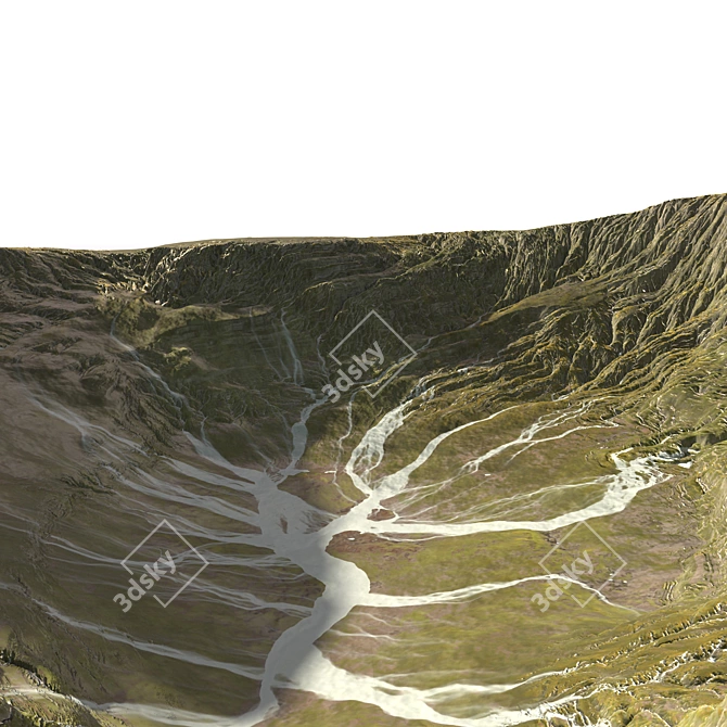 8K Real-Scale Mountain Model 3D model image 5