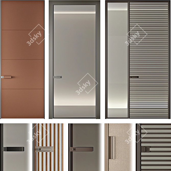  Stylish Rimadesio Doors Collection 3D model image 1