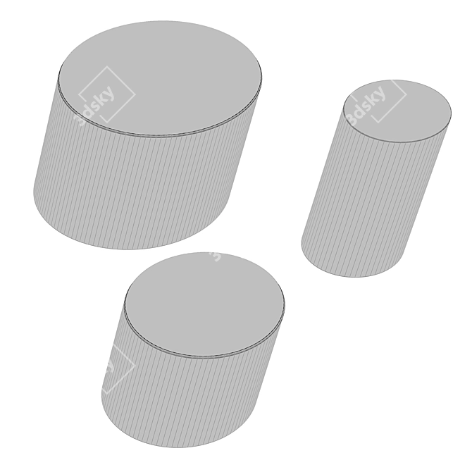 Bonaldo Pisa Coffee Table Collection 3D model image 3