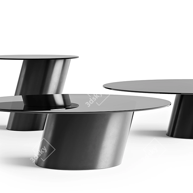 Bonaldo Pisa Coffee Table Collection 3D model image 4