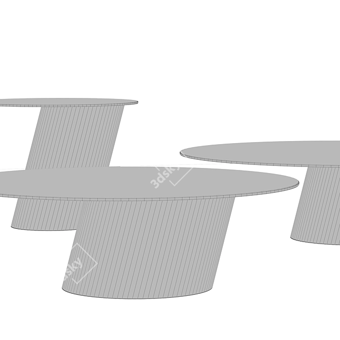 Bonaldo Pisa Coffee Table Collection 3D model image 5