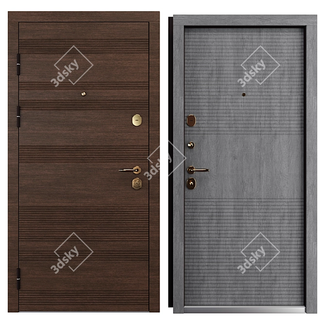  Status Metal Entry Door (Bear) 3D model image 3