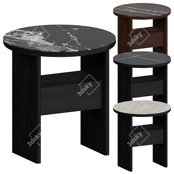 Modern Italian Design Side Table 3D model image 1