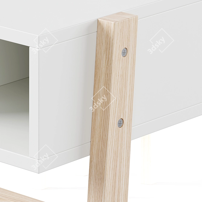 Wooden Kids Desk and Chair 3D model image 6