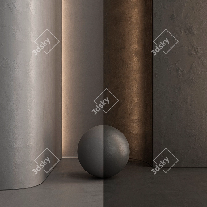 Colorful Wall Plaster Interior Paint 3D model image 3