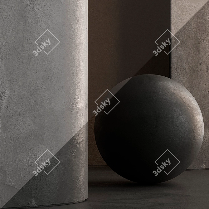 Colorful Wall Plaster Interior Paint 3D model image 5