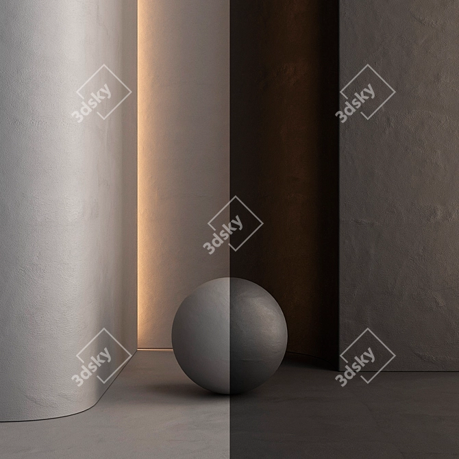 Colorful Interior Wall Paint Set 3D model image 3