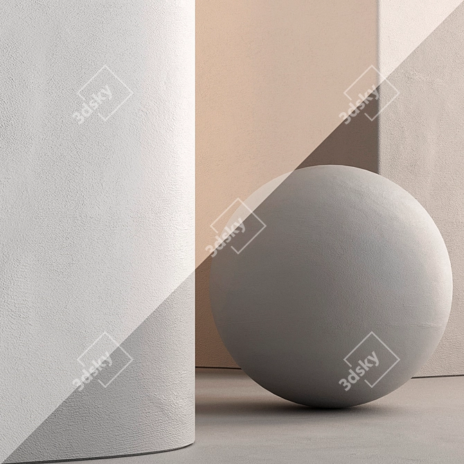 Colorful Interior Wall Paint Set 3D model image 4