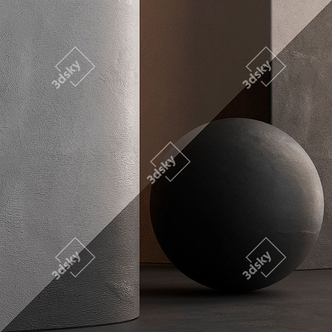 Colorful Interior Wall Paint Set 3D model image 5