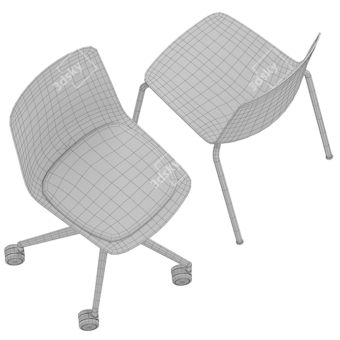 Premium Geometric Chair: Colos Vesper 3D model image 5