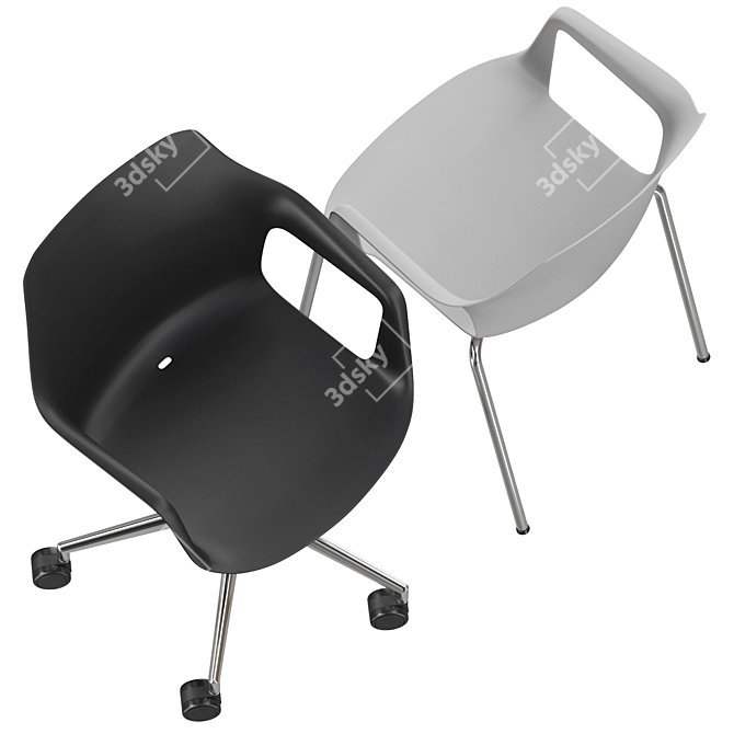 Vesper 2 Polygonal Chair Sculpture 3D model image 2