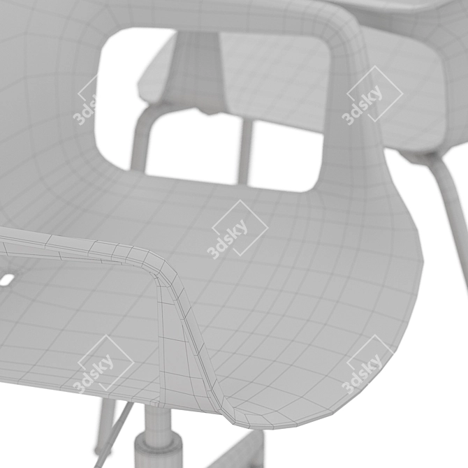 Vesper 2 Polygonal Chair Sculpture 3D model image 4