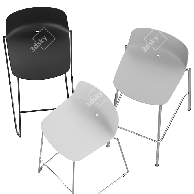 Modern Vesper 3 Multifunctional Chair 3D model image 2