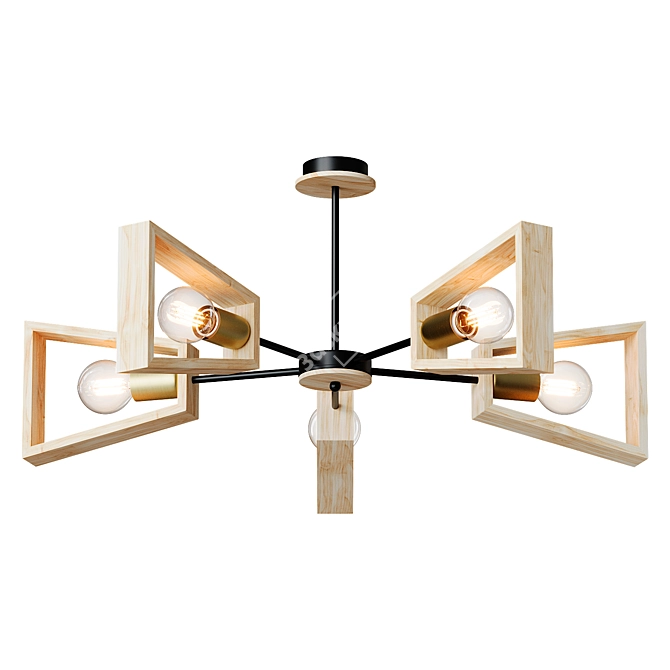 7-Light "Sherlas" Ceiling Chandelier 3D model image 1