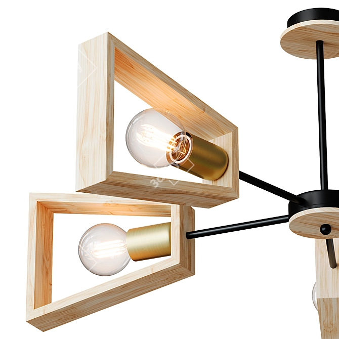 7-Light "Sherlas" Ceiling Chandelier 3D model image 3