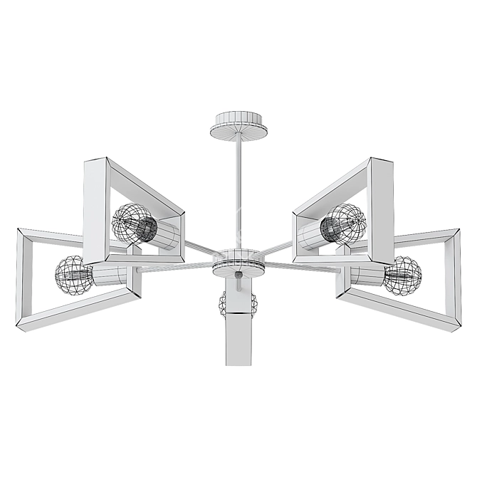 7-Light "Sherlas" Ceiling Chandelier 3D model image 4