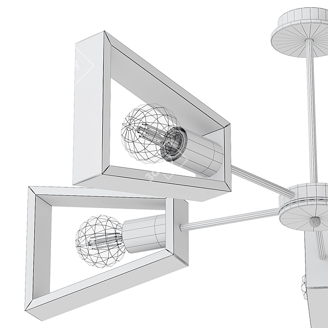 7-Light "Sherlas" Ceiling Chandelier 3D model image 6