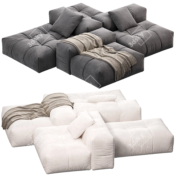 Modern Pixel Sofa | Saba Italia 3D model image 2