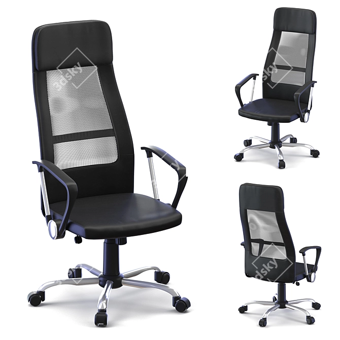 ErgoTech Office Chair Model 3D model image 1