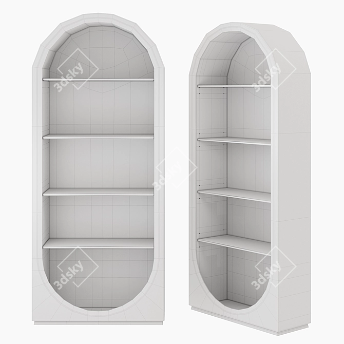 Baker Camillo Elegant Etagere 3D model image 2
